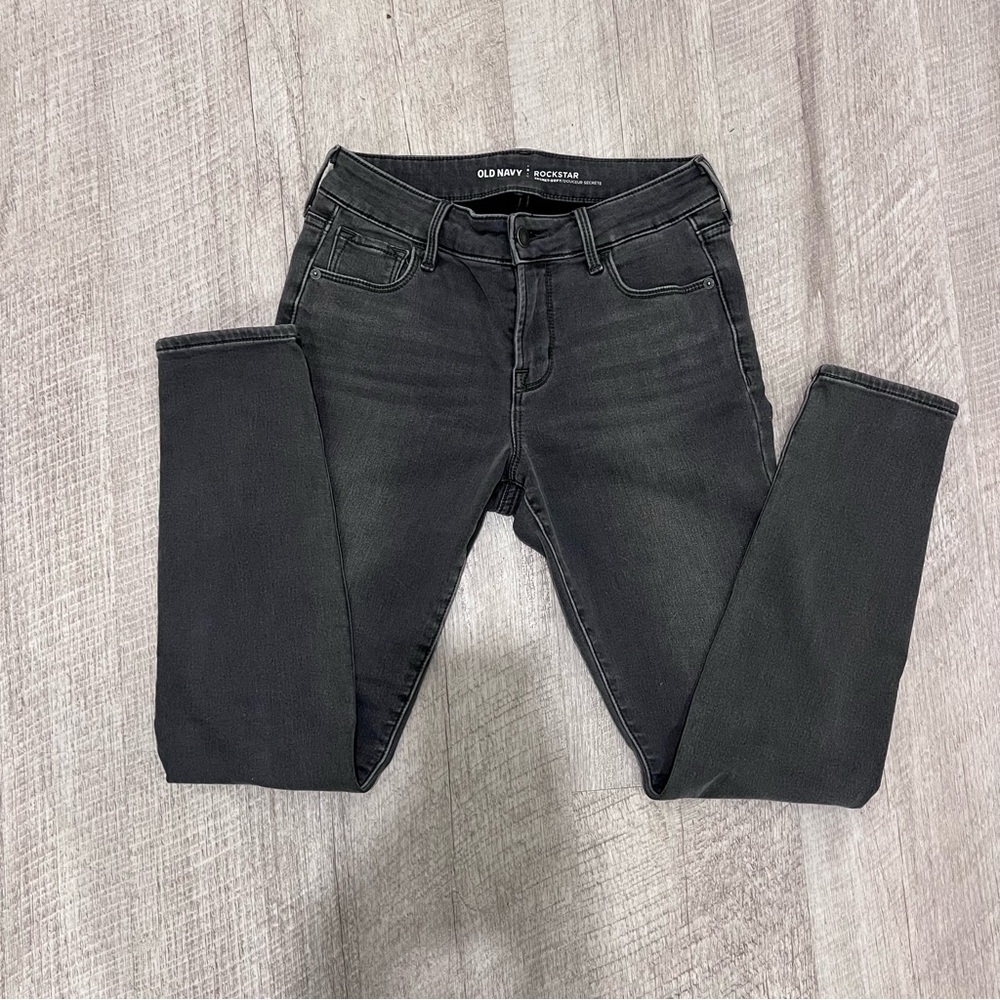Old Navy Women's Black Rockstar Jeans